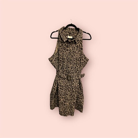 Anthropologie Dresses & Skirts - Maeve by Anthropologie Leopard Belted Dress